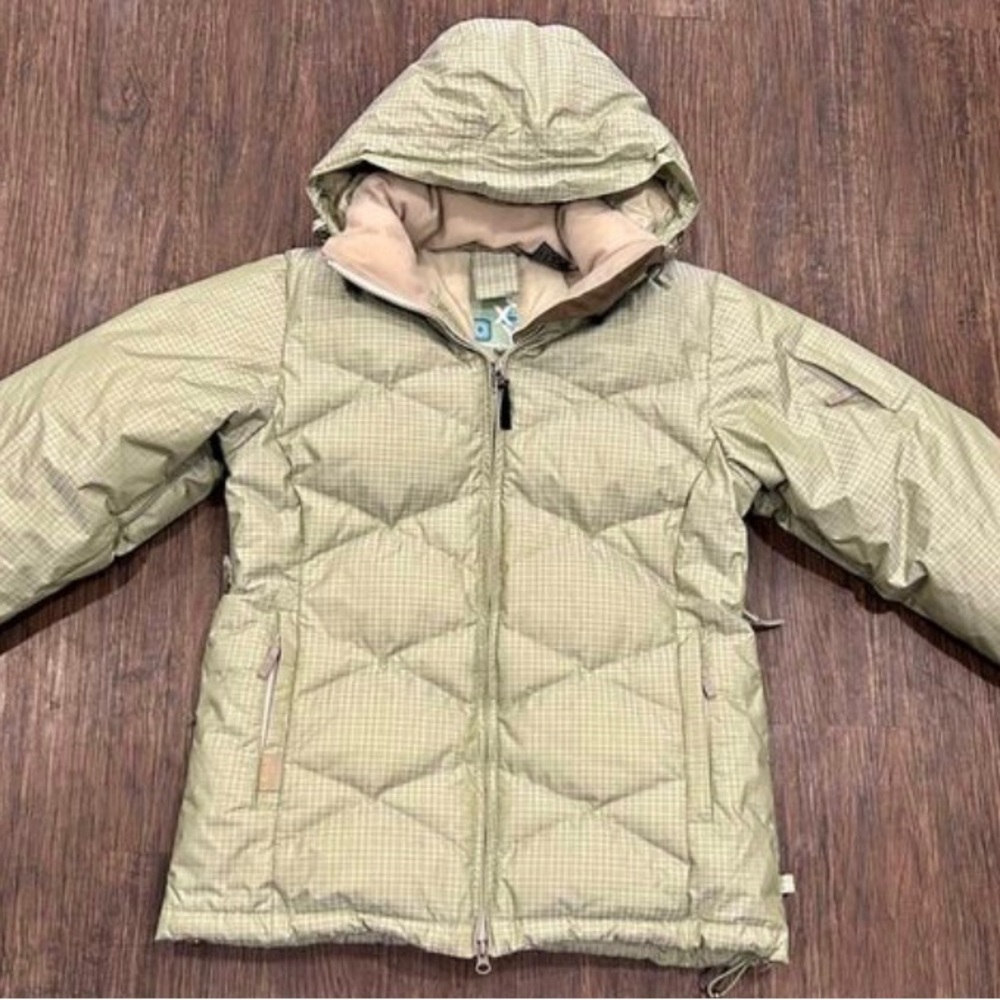Women’s Roxy Down Puffer Coat Snowboarding Skiing Removable Hood Size Large